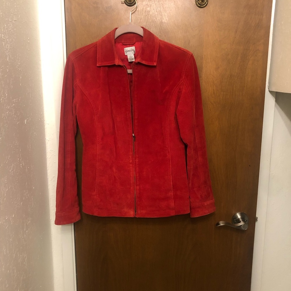 Chico’s suede leather jacket